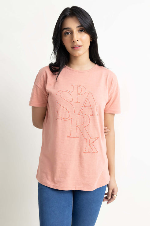Spark Oversized Graphic T-Shirt
